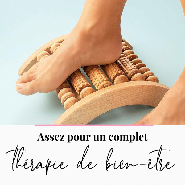 Rouleau de Massage du Dos en Bois avec Corde – Body Technology
