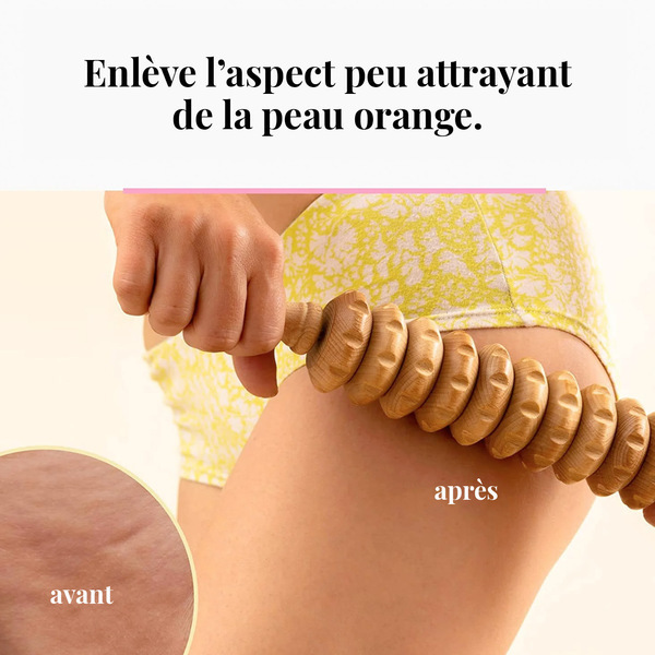 Rouleau Massant Anti-Cellulite Drainage Lymphatique - Maderothérapie Turbo - Neuf - Brésil