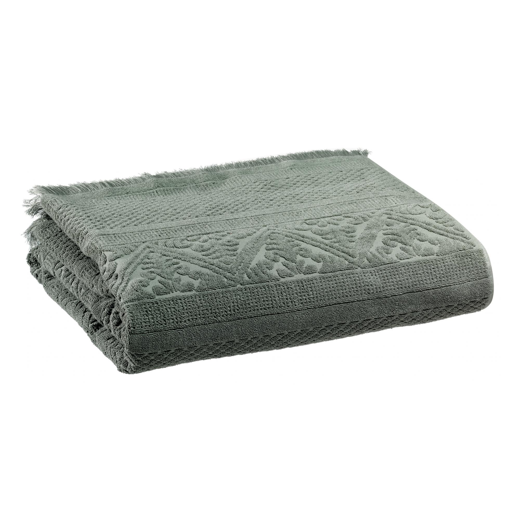 MAXI DRAP DE BAIN 100x150 cm COTON BIO 700grm ² - CENDRE 100% Coton