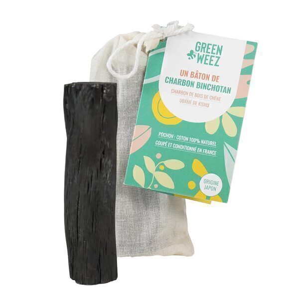 Ma Maison Durable Binchotan Charbon Actif Japonais Kishu Lot De 3 - Filtre Eau Naturel 1.5L