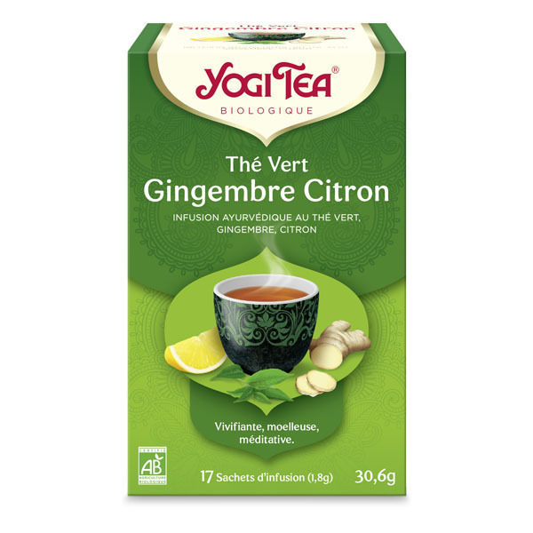 YOGI TEA Thé Vert Matcha Citron - 17infusettes - Cabas Bio