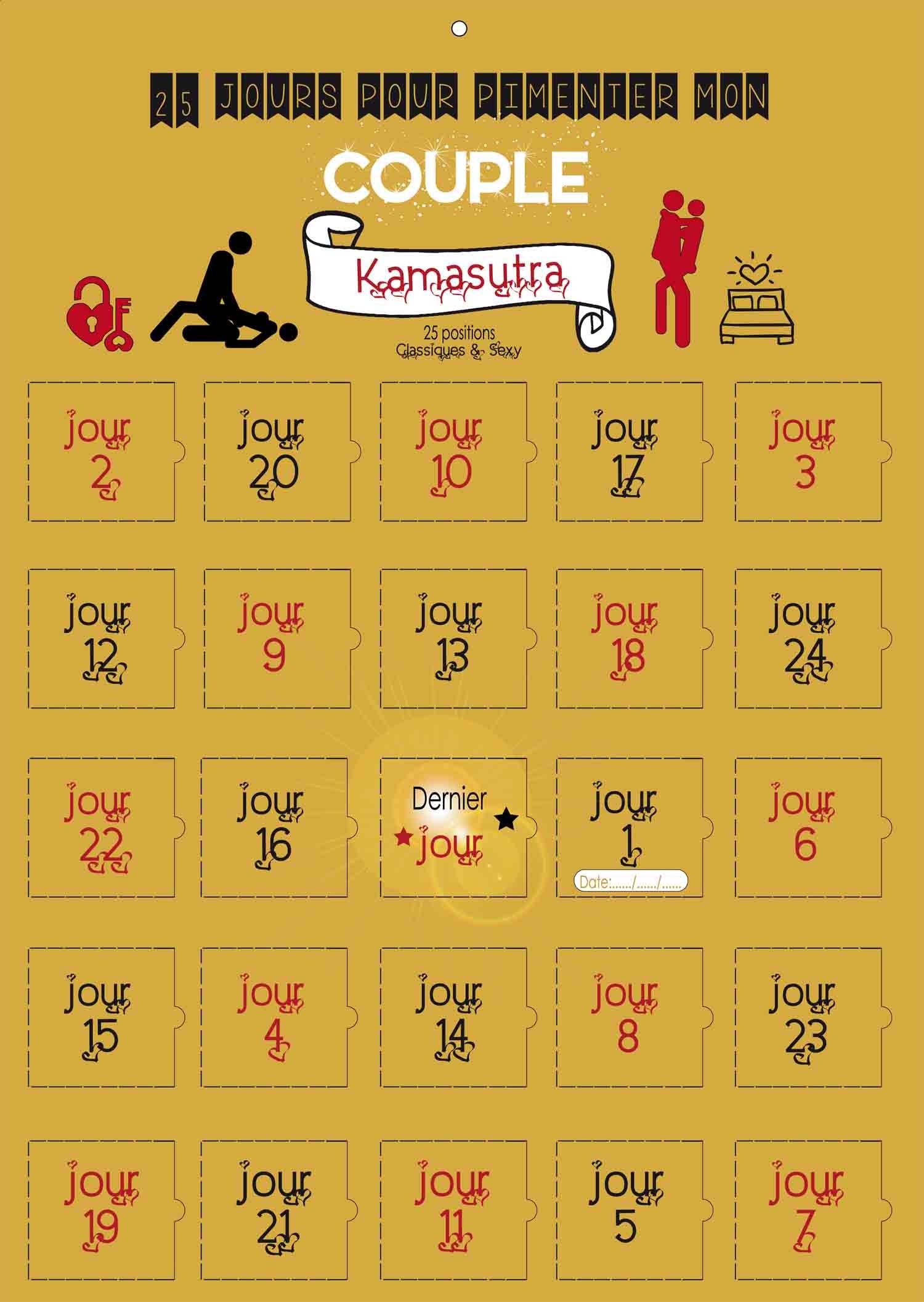 Calendrier Couple Kamasutra 25 Positions Carte Or A3 Greenweez Calendrier Couple Kamasutra 25 Positions Carte Or A3 Greenweez
