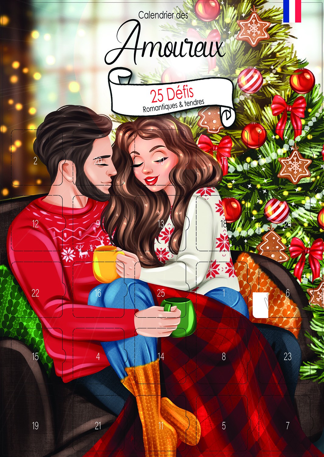 Calendrier de L'Avent 2025 spécial Couple – Idée Cadeau Femme et Homme – 24 défis pour pimenter votre relation amoureuse avant Noël – Marque française – Saint Valentin 2025 – Format A4 Calendrier de L'Avent 2025 spécial Couple – Idée Cadeau Femme et Homme – 24 défis pour pimenter votre relation amoureuse avant Noël – Marque française – Saint Valentin 2025 – Format A4