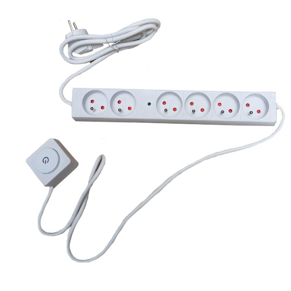 Multiprise 2 permanentes et 4 avec interrupteur déporté Greenweez — free download