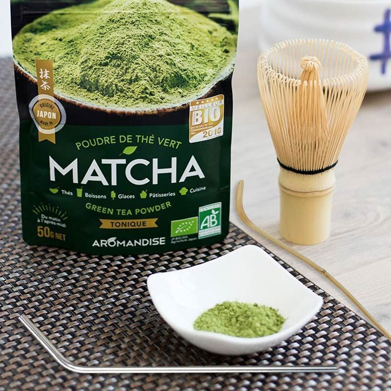 Set Matcha Rose – 5 Pièces (bol, Fouet, Passoire, Cuillère, Support) – Céramique Et Bambou – Pour Cérémonie Du Thé – Idée Cadeau