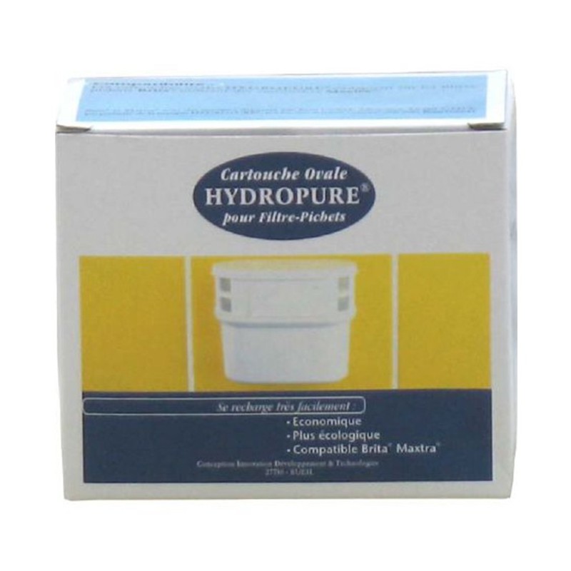 Cartouche Ronde Universelle Hydropure Pour Filtres-Pichets - Rechargeable Et Écologique