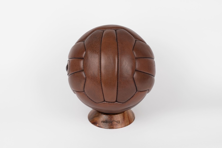 Ballon de football traditionnel en cuir synthétique 18 panneaux – Old School