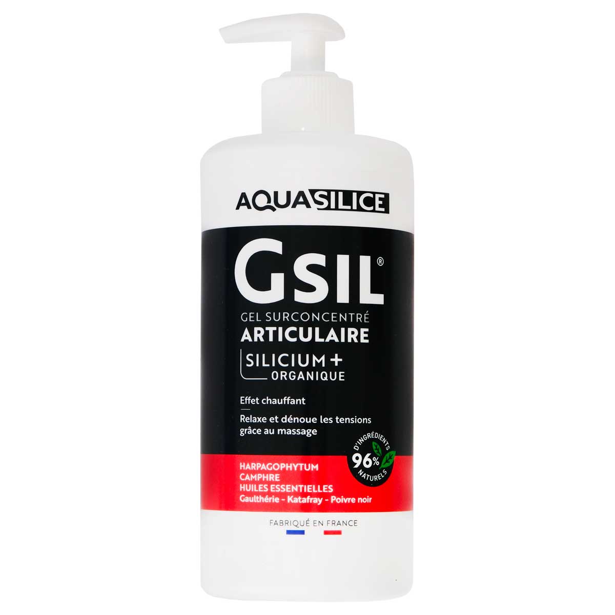 Gel Surconcentré Articulaire Silicium GSIL Aquasilice - 500 Ml - Neuf - Origine France