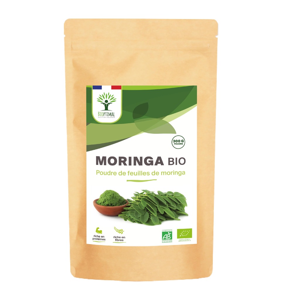 Poudre De Feuilles De Moringa 450g - Superaliment Pur - Antioxydant Naturel - Végétalien, Sans OGM - D'origine Indonésie
