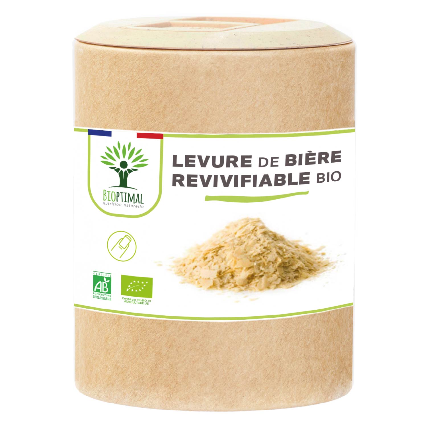 Levure de Bière Revivifiable Bio 200 gélules Greenweez