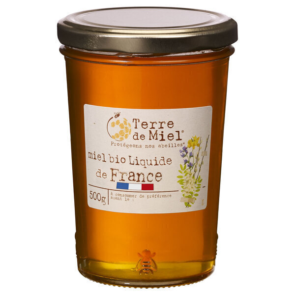 Miel liquide toutes fleurs origine France bio 500g | Greenweez