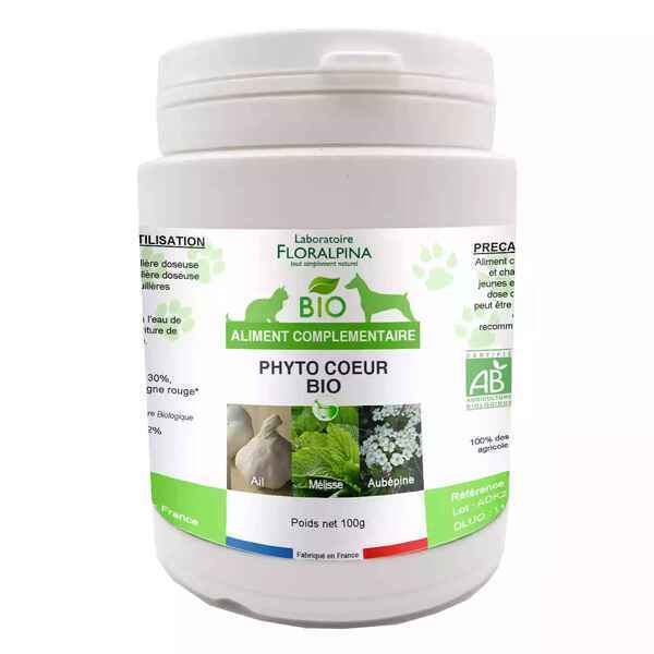Floralpina - Laboratoire Floralpina - PhytoCoeur Bio 100g pour Chien et Chat