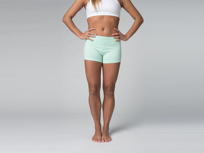 Short De Yoga Femme Élastique - Imprimé Écailles De Sirène - 95% Polyester 5% Élasthanne - Taille S à XXL - Confort 4 Directions - 8