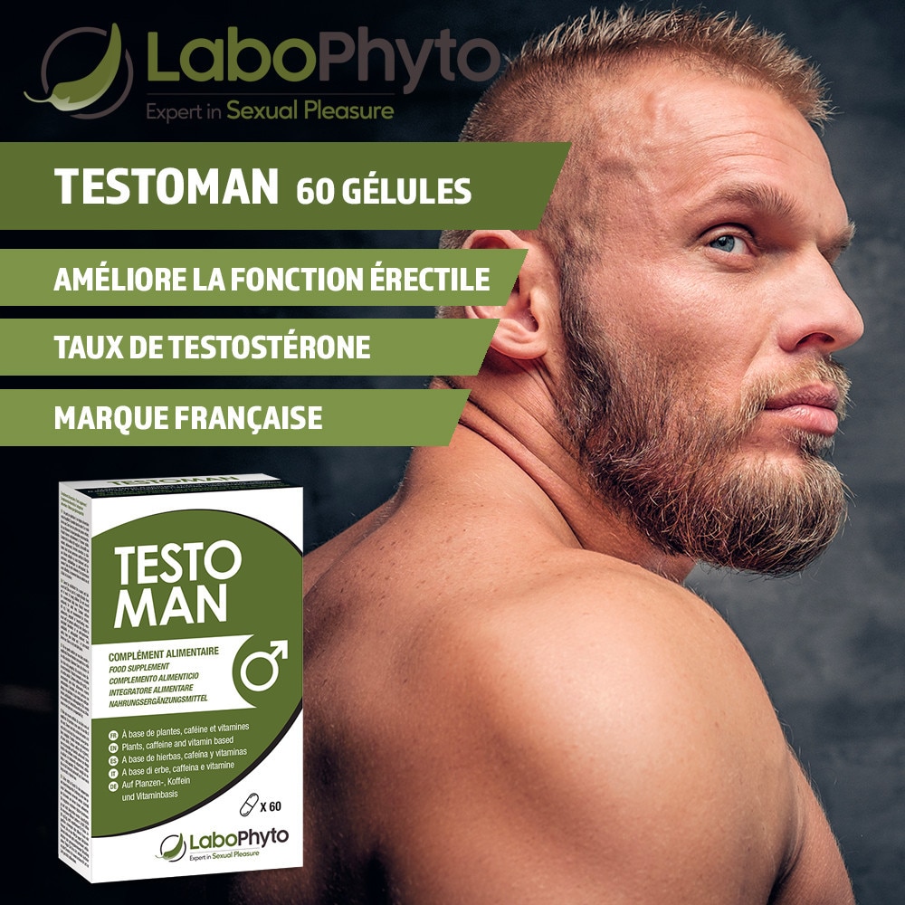 Testoman Labophyto - Complément Pour Taux De Testostérone, 100 Ml, Fabriqué En Allemagne