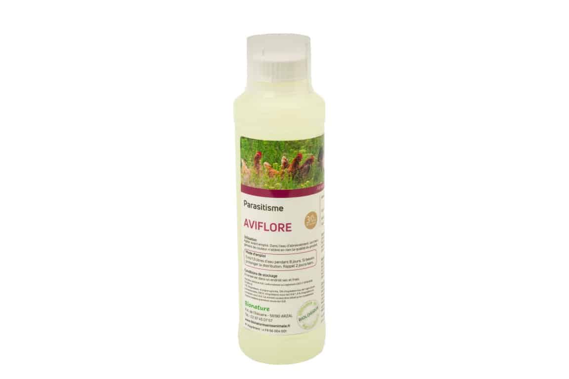 Bionature Santé Animale - AVIFLORE Parasitisme Bio flacon 250 ml parasitisme